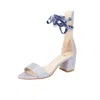 Moon D'elle Women's Blue / Neutrals Spirale Sandals In Ice Brina In Blue