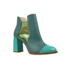 Moon D'elle Women's Green Aurora Ankle Boots In Mint Verde In Green