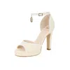 Moon D'elle Women's Neutrals The Nebbiolina Heels In Polished Panna In Neutral