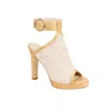 Moon D'elle Women's Neutrals / Yellow Orbita Sandals In Natural Ramato In Gold