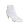Moon D'elle Women's Silver Eclisse Ankle Boots In Ice Cristallo In Silver
