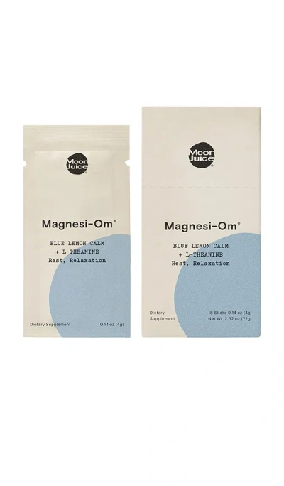 Moon Juice Magnesi-om Blue Lemon Stick Pack 18ct In White