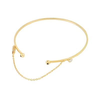 Moon London Women's Issi Gemstone Gold Vermeil Arm Cuff