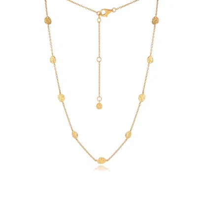 Moon London Women's Mona Gold Vermeil Disk Necklace