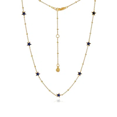 Moon London Women's Starlight Gold Adjustable Necklace In Multi