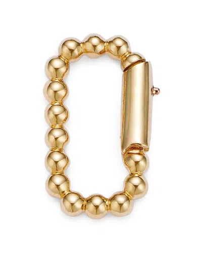 Moon & Meadow 14k Yellow Gold Beaded Oval Charm Enhancer