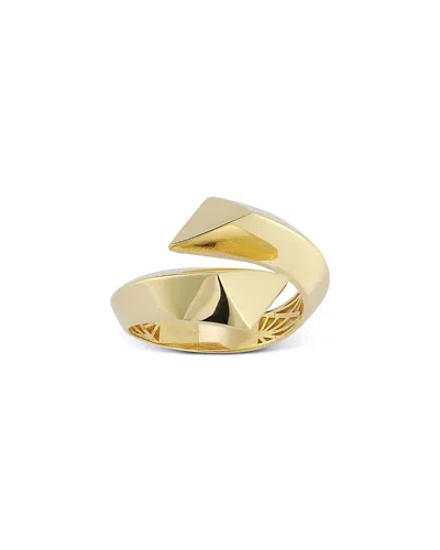 Moon & Meadow 14k Yellow Gold Bold Knife Edge Bypass Ring In Orange