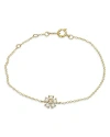 Moon & Meadow 14k Yellow Gold Cultured Freshwater Pearl & Diamond Bracelet, 0.02 Ct. T. W. In Gold