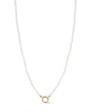 Moon & Meadow 14k Yellow Gold Cultured Freshwater Pearl Necklace, 17