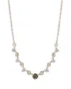 Moon & Meadow 14k Yellow Gold Diamond & Smoke Quartz Necklace, 16-20