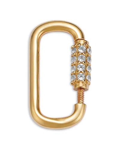 Moon & Meadow 14k Yellow Gold Diamond Oval Charm Enhancer