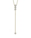 Moon & Meadow 14k Yellow Gold Eden Diamond Halo Lariat Necklace, 18 In Gold