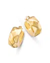Moon & Meadow 14k Yellow Gold Faceted Huggie Hoop Earrings In Gold