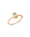 Moon & Meadow 14k Yellow Gold Lab Grown Diamond Emerald Cut Solitaire Ring In Gold