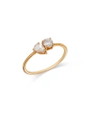 Moon & Meadow 14k Yellow Gold Lab Grown Diamond Pear & Round Duet Ring In Gold