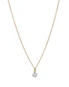 Moon & Meadow 14k Yellow Gold Lab Grown Diamond Solitaire Pendant Necklace, 16-20 In Gold
