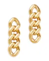 Moon & Meadow 14k Yellow Gold Miami Cuban Link Chain Drop Earrings In Gold