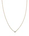 Moon & Meadow 14k Yellow Gold Pear Cut Diamond Pendant Necklace, 16 In Gold