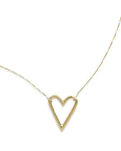 Moon Meadow 14k Yellow Gold Polished Heart Pendant Necklace