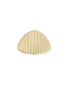 Moon & Meadow 14k Yellow Gold Ridged Statement Ring In Gold