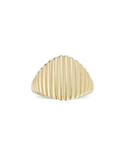 Moon & Meadow 14k Yellow Gold Ridged Statement Ring