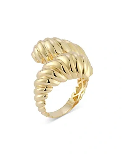 Moon & Meadow 14k Yellow Gold Twist Bypass Ring