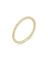 Moon & Meadow 14k Yellow Gold Twist Narrow Band In Gold