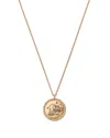 Moon & Meadow 14k Yellow Gold White Topaz Zodiac Pendant Necklace, 16-18 In Aquarius