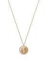 Moon & Meadow 14k Yellow Gold White Topaz Zodiac Pendant Necklace, 16-18 In Pisces