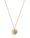 Moon & Meadow 14k Yellow Gold White Topaz Zodiac Pendant Necklace, 16-18 In Virgo