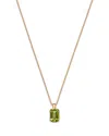 Moon & Meadow 14k Yellow Gold Wicked Green Peridot Pendant Necklace, 16 In Green/gold