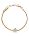 Moon & Meadow Lumeniri 14k Yellow Gold Five Petal Lab Grown Diamond Flower Bracelet In Gold
