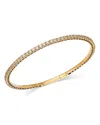 Moon & Meadow Lumeniri 14k Yellow Gold Lab Grown Diamond Flexible Bangle Bracelet In Gold