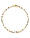 Moon & Meadow Lumeniri 14k Yellow Gold Lab Grown Diamond Paperclip Bracelet In Gold