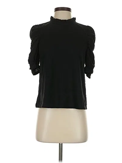 Pre-owned Moon River 3/4 Sleeve Top Black Turtleneck Tops