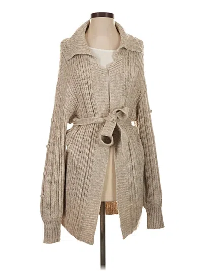 Pre-owned Moon River Cardigan Sweater In Brown