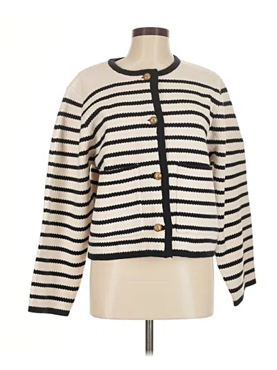 Pre-owned Moon River Cardigan Sweater In White