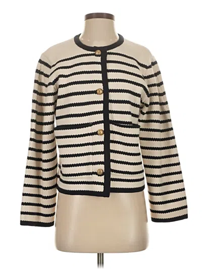 Pre-owned Moon River Cardigan Sweater In White