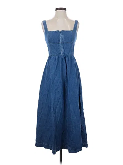 Pre-owned Moon River Casual Dress In Blue