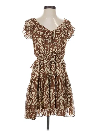 Pre-owned Moon River Casual Dress In Brown