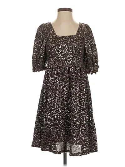 Pre-owned Moon River Casual Dress In Brown