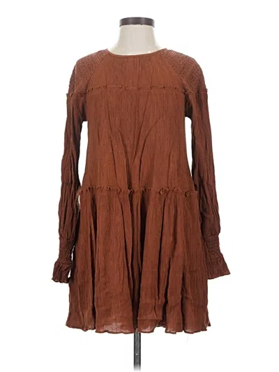 Pre-owned Moon River Casual Dress In Brown