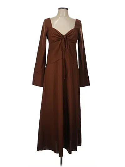 Pre-owned Moon River Casual Dress In Brown