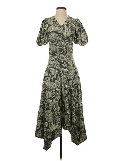 Moon River Casual Dress In Green