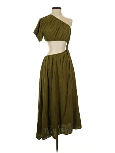 Pre-owned Moon River Casual Dress In Green