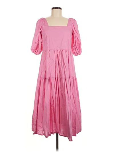 Pre-owned Moon River Casual Dress In Pink