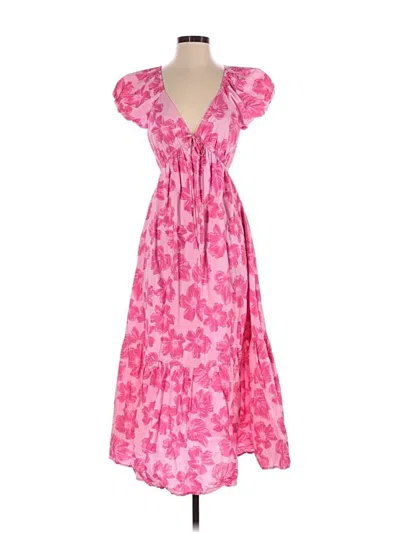 Pre-owned Moon River Casual Dress In Pink
