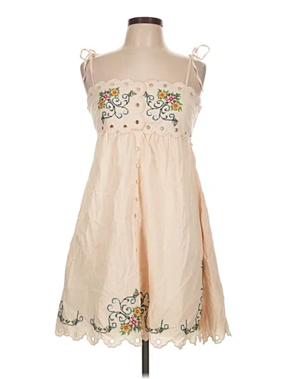 Pre-owned Moon River Casual Dress In Tan