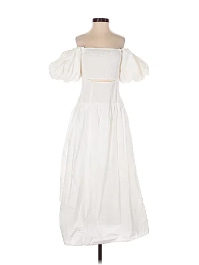 Moon River Casual Dress In White