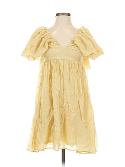 Pre-owned Moon River Casual Dress In Yellow